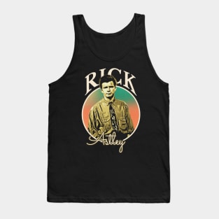 Rick Astley - gradient vintage 80s retro Tank Top